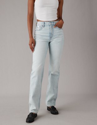 High Waisted Straight Leg Jeans