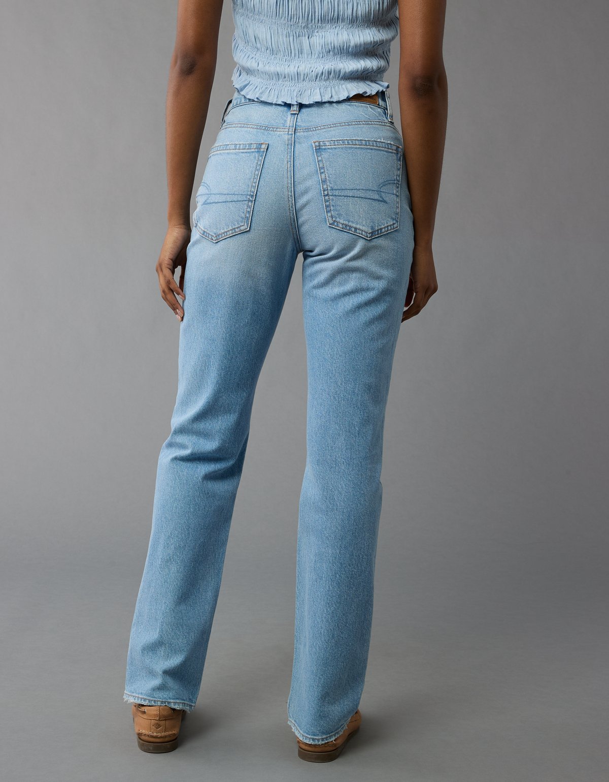 AE Stretch Super High-Waisted Straight Jean - image 3