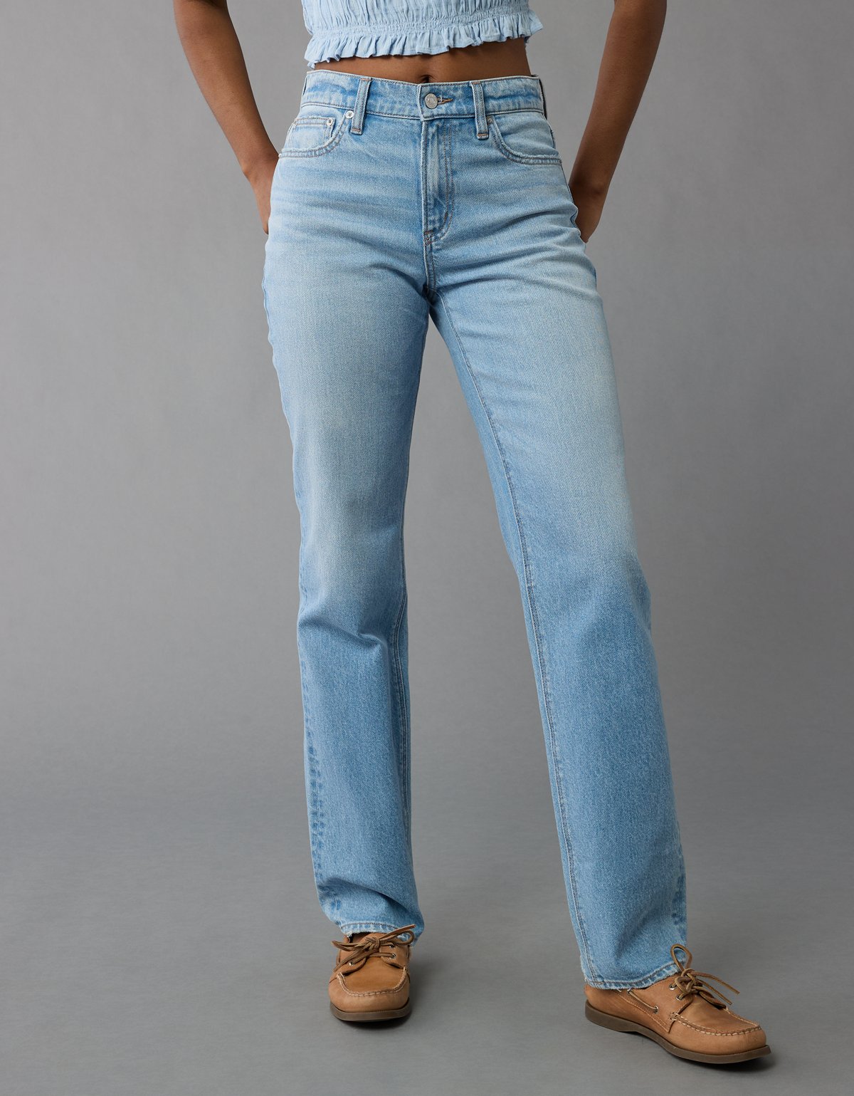 AE Stretch Super High-Waisted Straight Jean - image 2