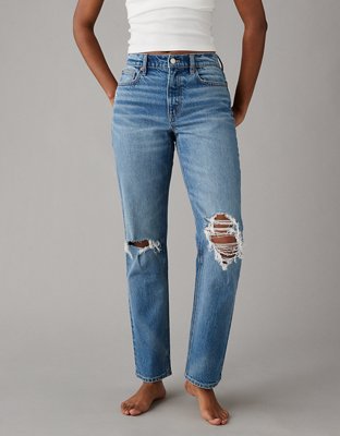 Shredded store ankle jeans