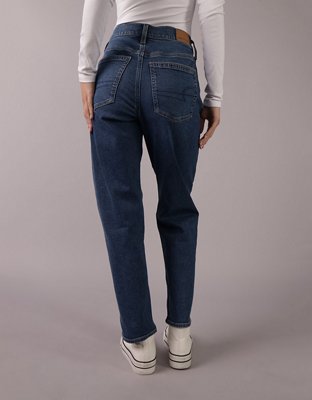 AE Stretch Super High-Waisted Ankle Straight Jean
