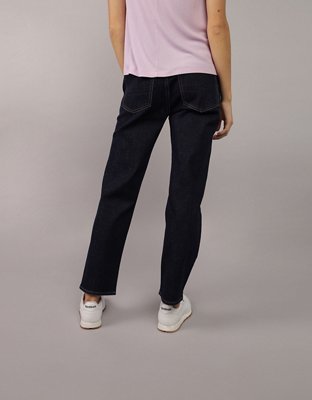 AE Stretch Super High-Waisted Ankle Straight Jean