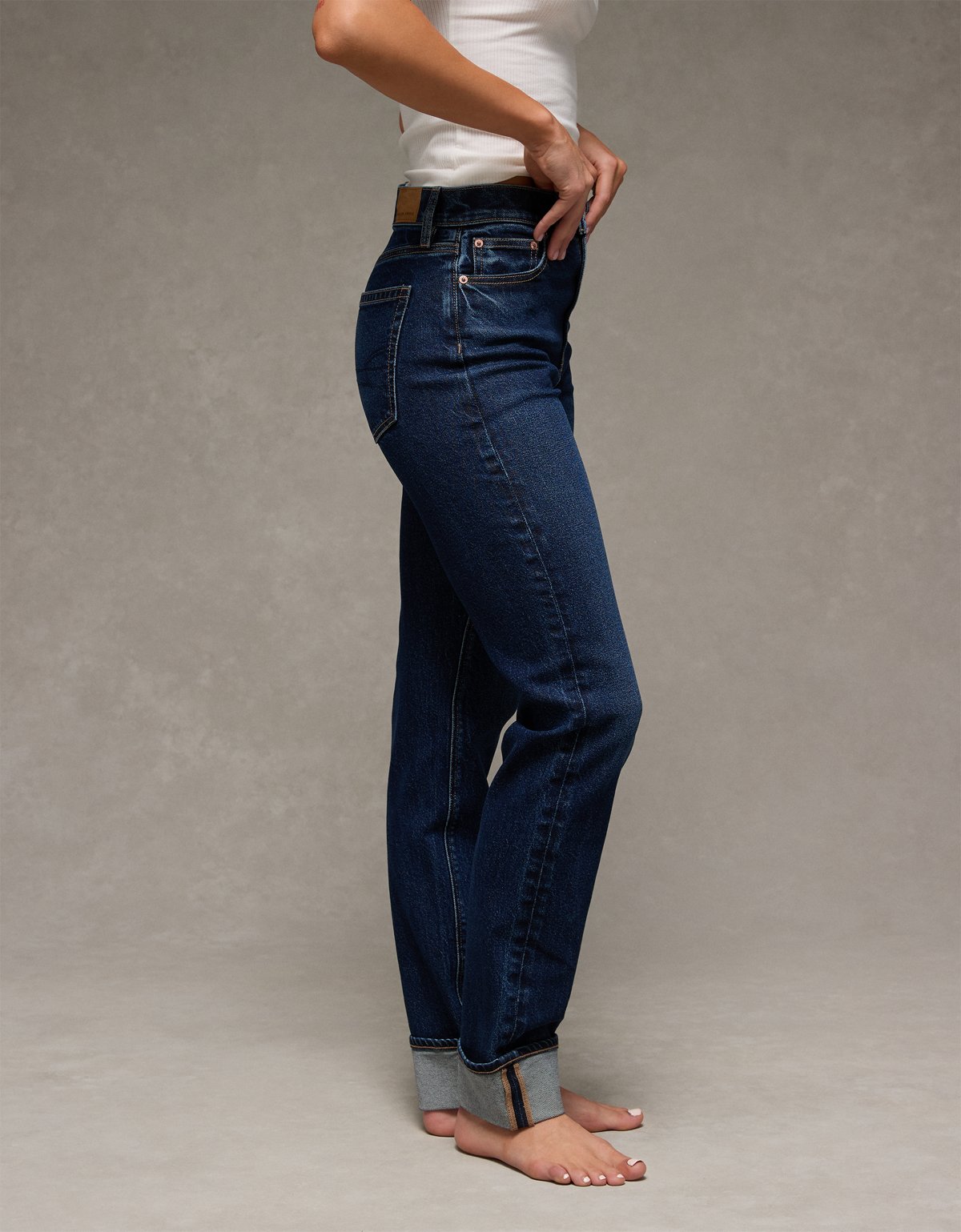 AE Stretch Super High-Waisted Straight Jean - image 5