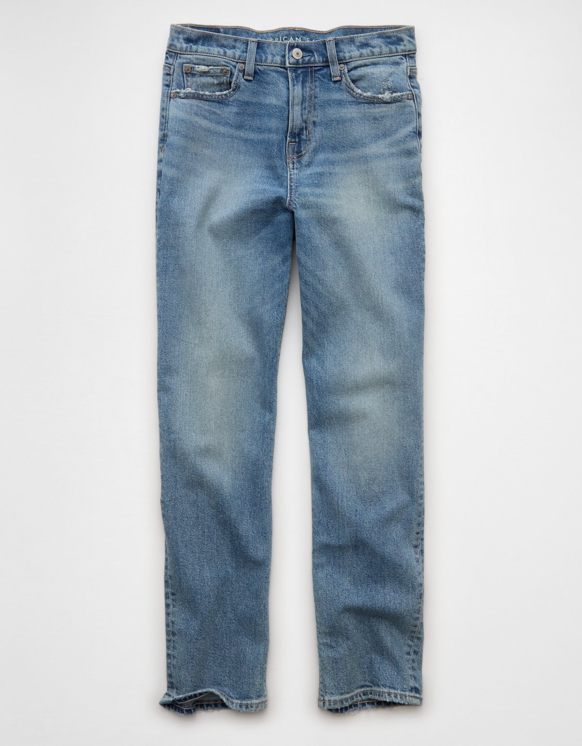 AE Stretch Super High-Waisted Ankle Straight Jean - image 3