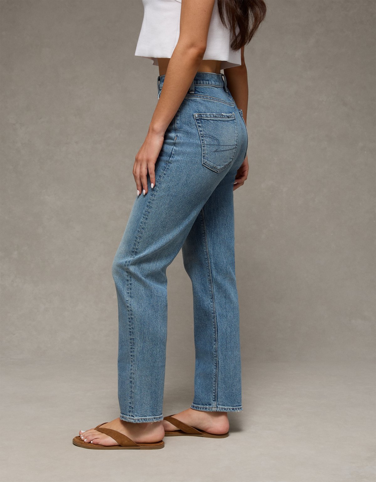 AE Stretch Super High-Waisted Ankle Straight Jean - image 5