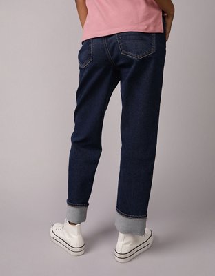 AE Stretch Super High-Waisted Ankle Straight Jean