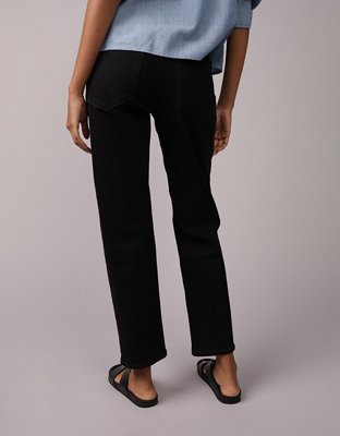 AE Stretch Super High-Waisted Ankle Straight Jean