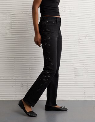 AE Stretch Super High-Waisted Bat Straight Jean