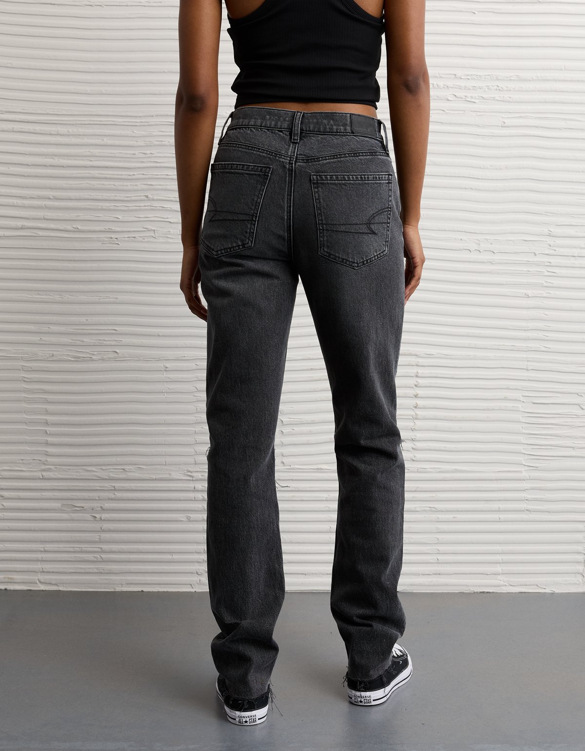 AE Stretch Super High-Waisted Straight Jean - image 2