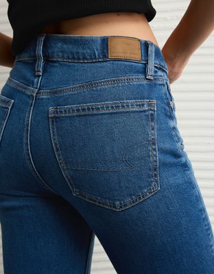 AE Stretch Super High-Waisted Ankle Straight Jean