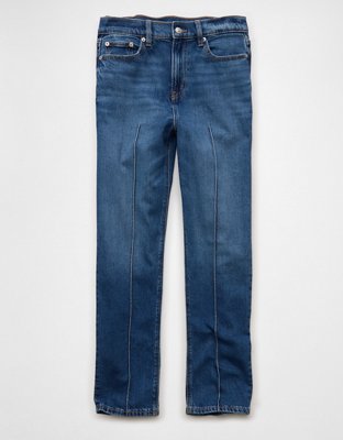 AE Stretch Super High-Waisted Ankle Straight Jean