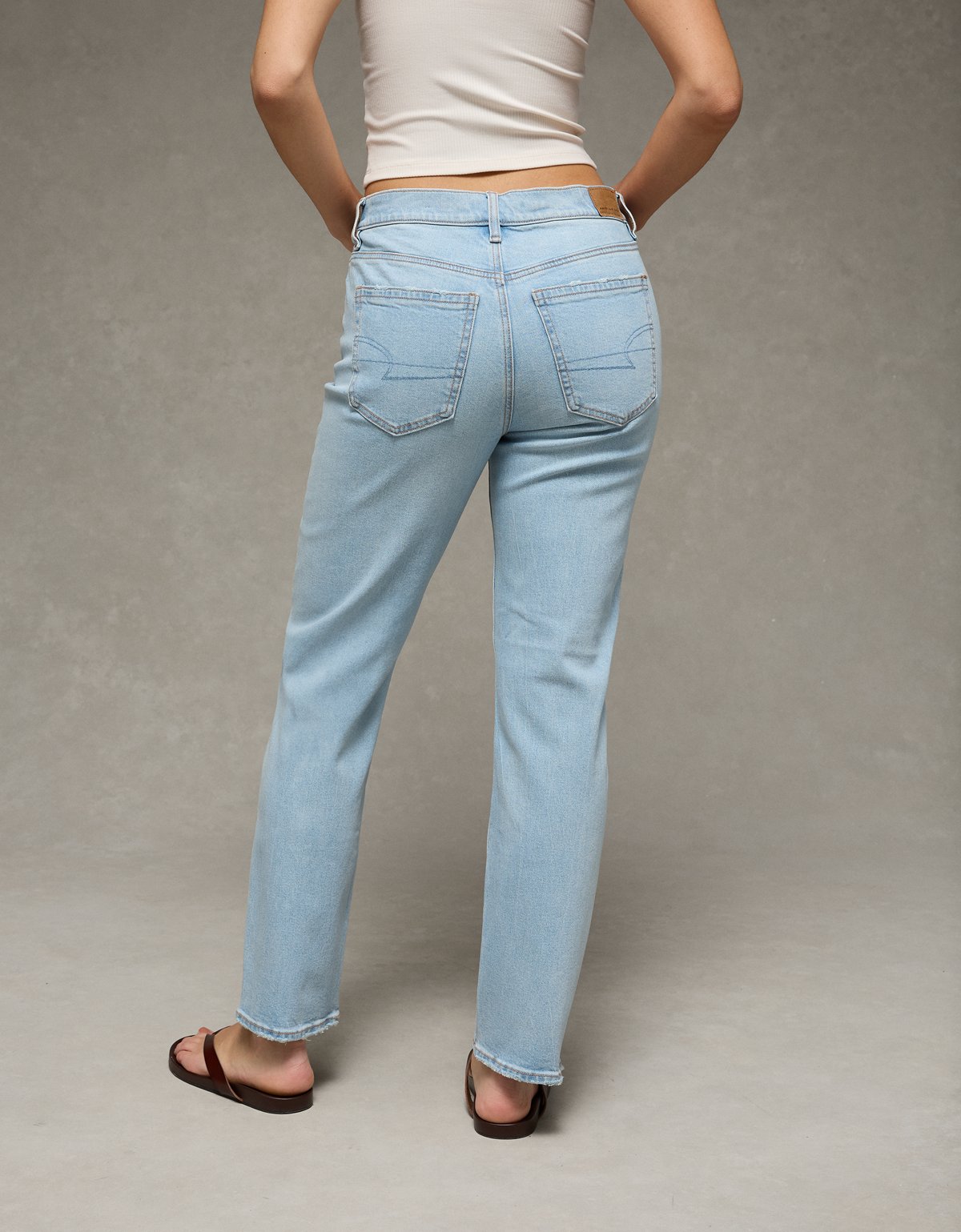 AE Stretch Super High-Waisted Straight Jean - image 2