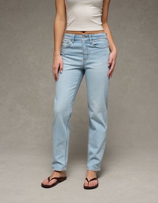 AE Stretch Super High-Waisted Straight Jean