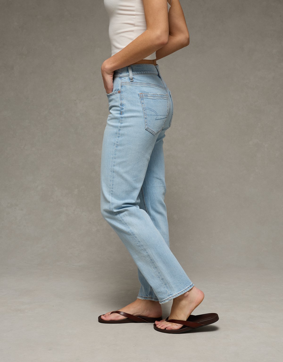 AE Stretch Super High-Waisted Straight Jean - image 5