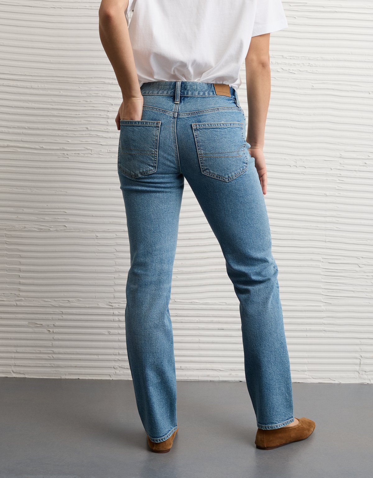 AE Stretch High-Waisted Straight Jean - image 3
