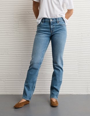 AE Stretch Super High-Waisted Straight Jean
