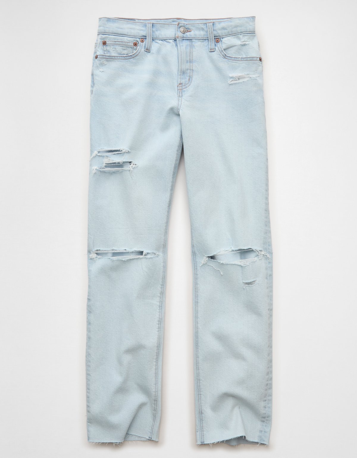 AE Stretch High-Waisted Straight Jean - image 3