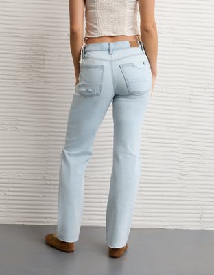 AE Stretch High-Waisted Straight Jean