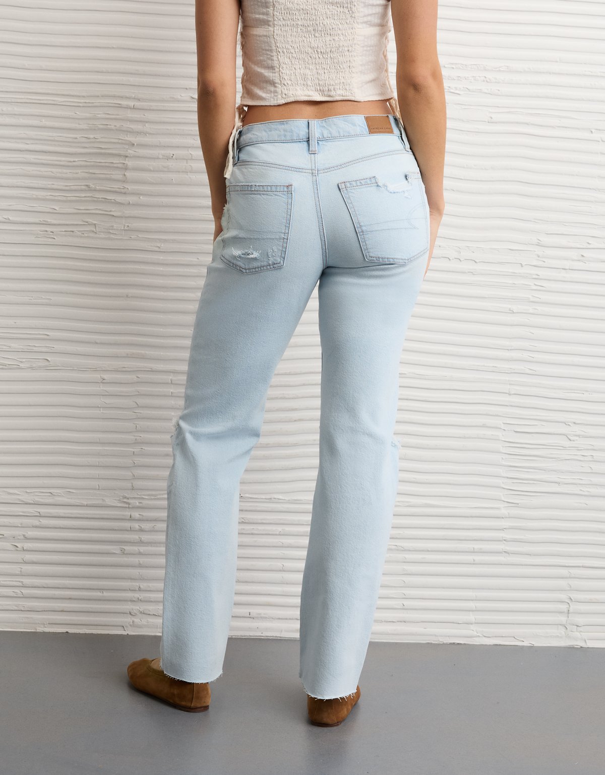 AE Stretch High-Waisted Straight Jean - image 2