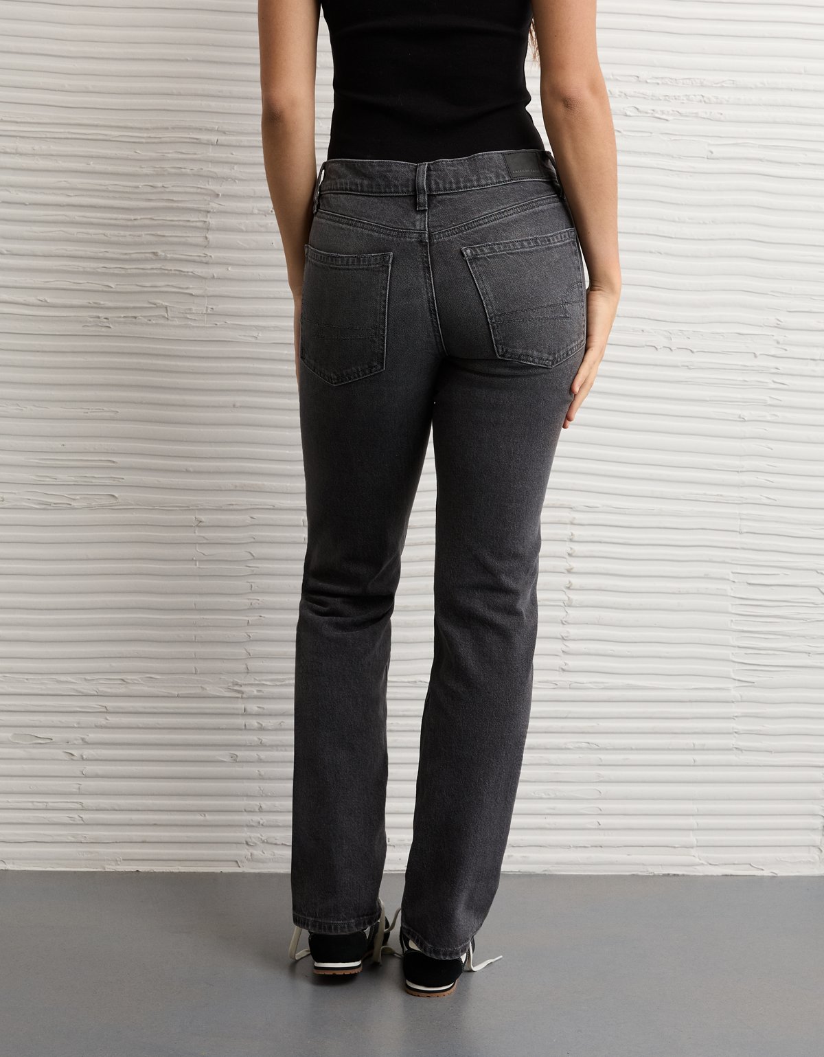 AE Stretch High-Waisted Straight Jean - image 2