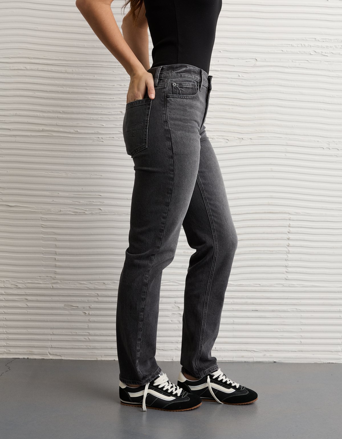 AE Stretch High-Waisted Straight Jean - image 5