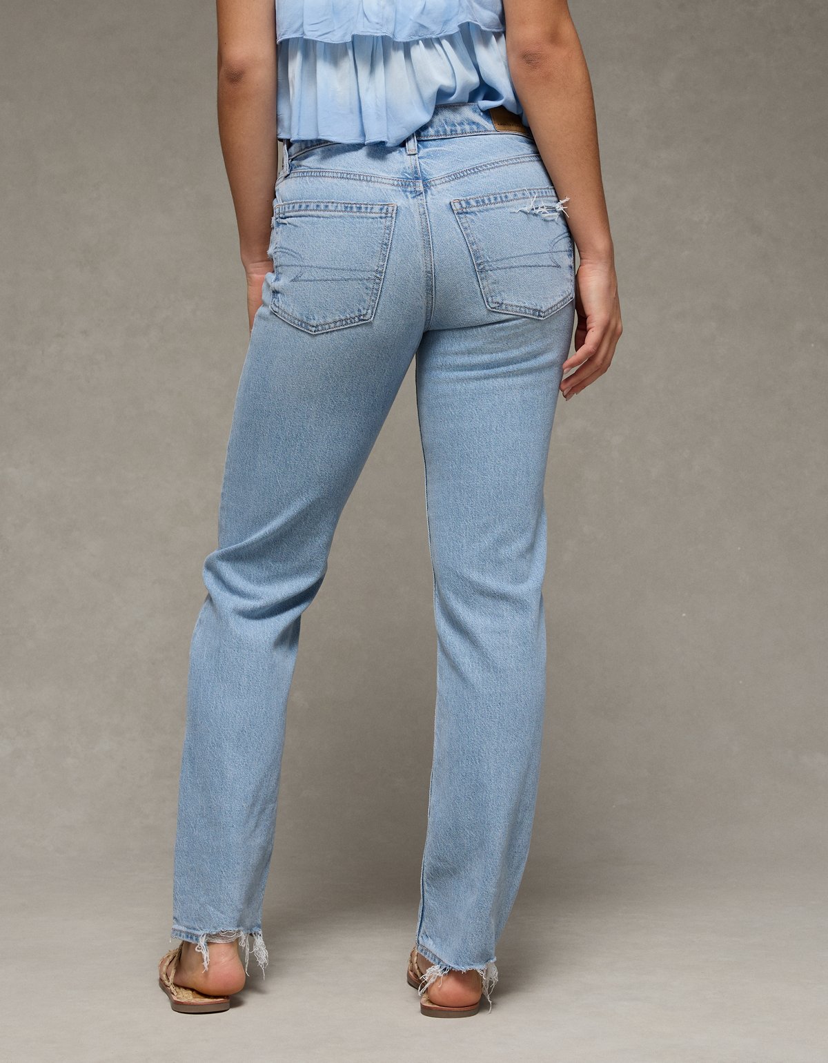AE Stretch High-Waisted Straight Jean - image 2