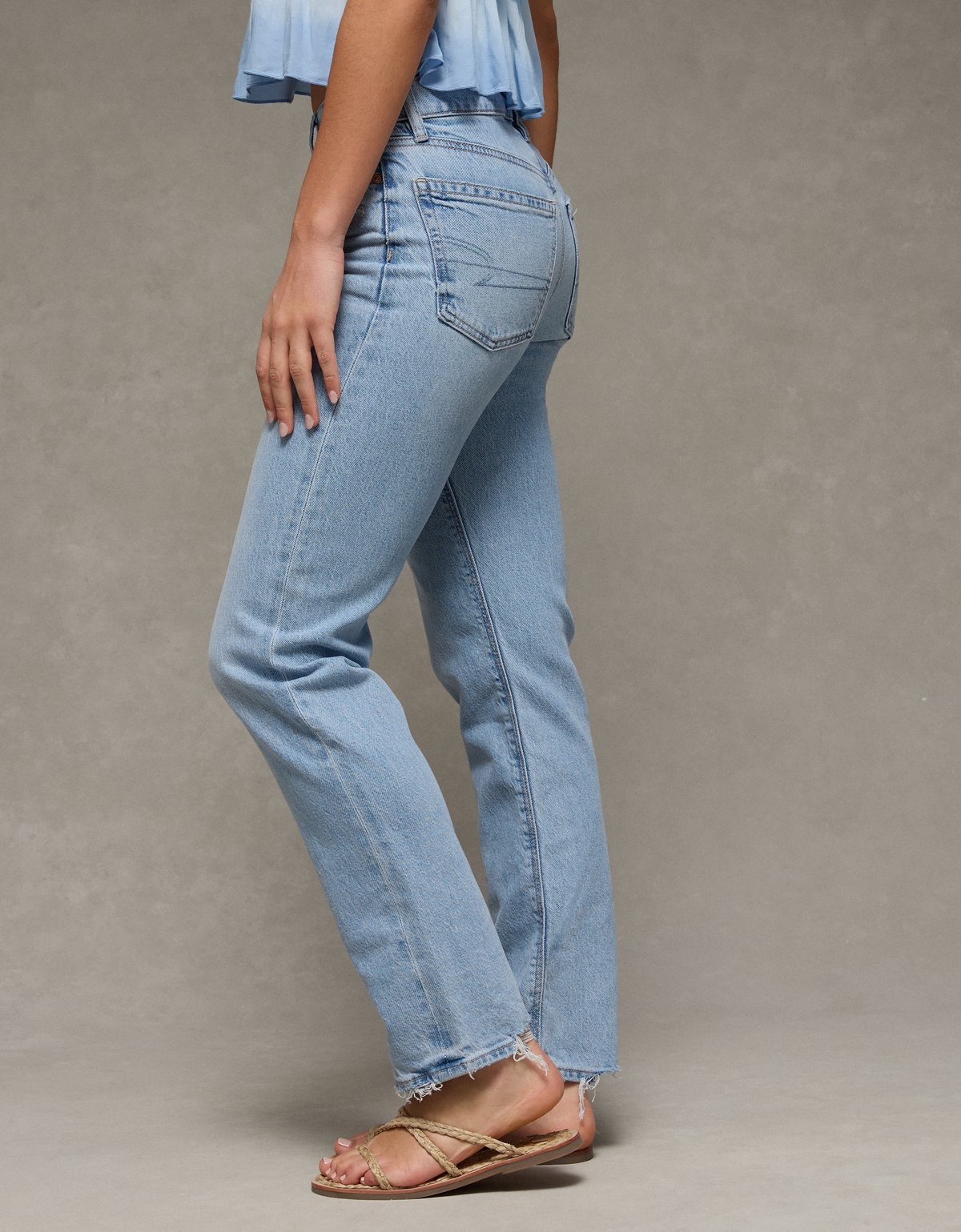 AE Stretch High-Waisted Straight Jean - image 5