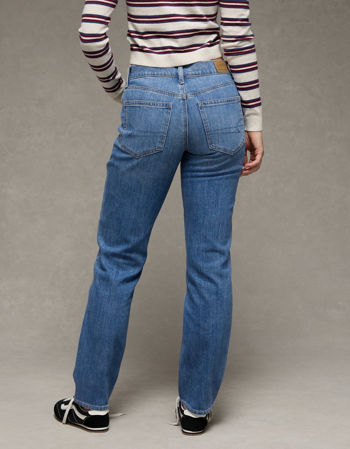 AE Stretch High-Waisted Straight Jean - image 2