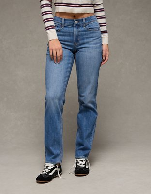 AE Stretch High-Waisted Straight Jean