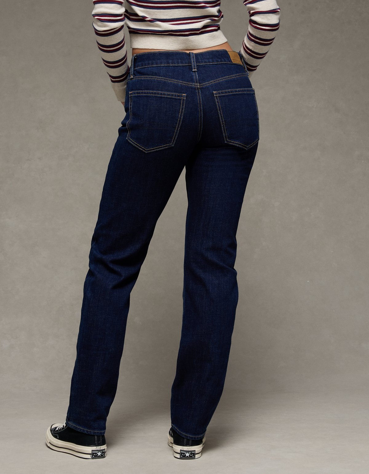 AE Stretch High-Waisted Straight Jean - image 2