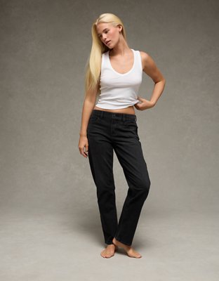 AE Stretch High-Waisted Straight Jean