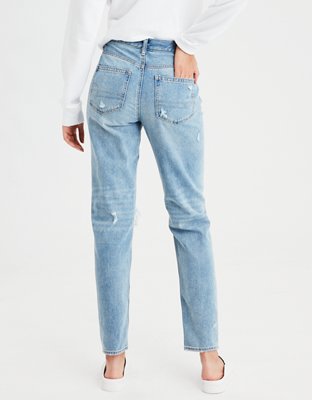 mom jeans without rips