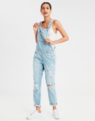 Donna Flared Overalls - Denim