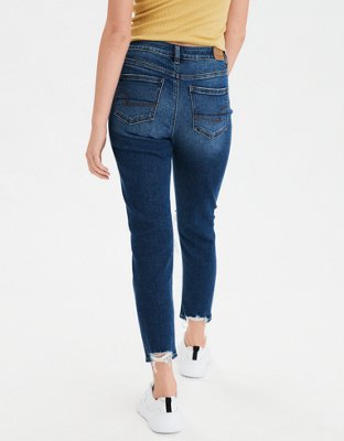 american eagle ripped mom jeans