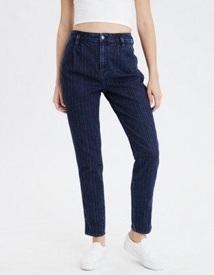 striped mom jeans american eagle