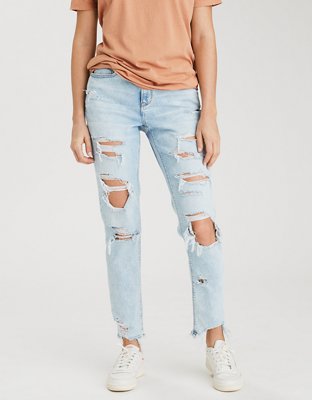 american eagle stretch mom jeans