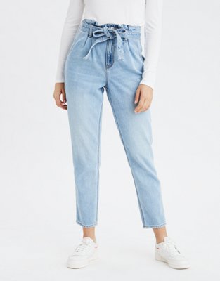 High Waisted Mom Jeans - Blue