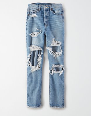 american eagle high rise mom jeans