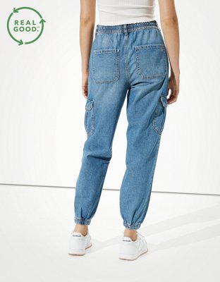 ae high waisted denim jogger