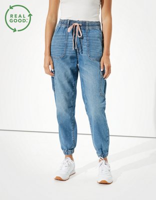 AE High-Waisted Denim Jogger