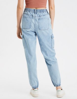 ae high waisted denim jogger