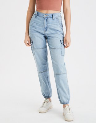 ae high waisted denim jogger
