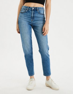 american eagle high waisted mom jeans