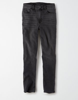 american eagle black mom jeans