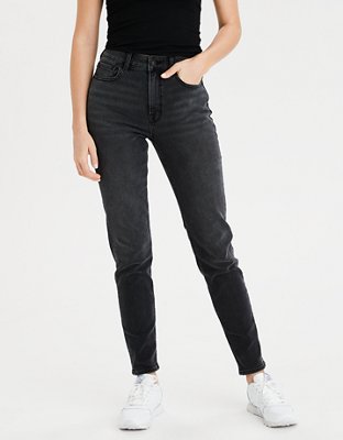 American eagle black distressed on sale jeggings