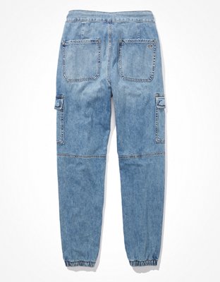 AE Super High-Waisted Cargo Denim Jogger