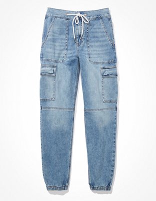 AE Super High-Waisted Cargo Denim Jogger