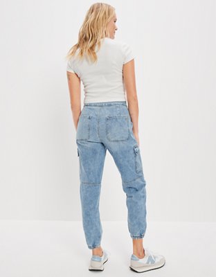 ae high waisted denim jogger