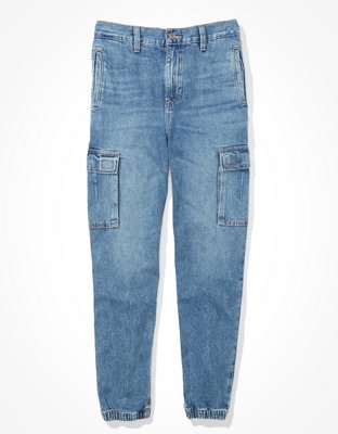 Женские джинсы American Eagle AE High-Waisted Denim Jogger — фото 3
