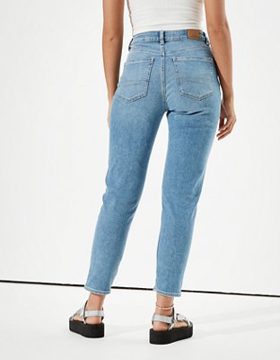 womens ripped mom jeans